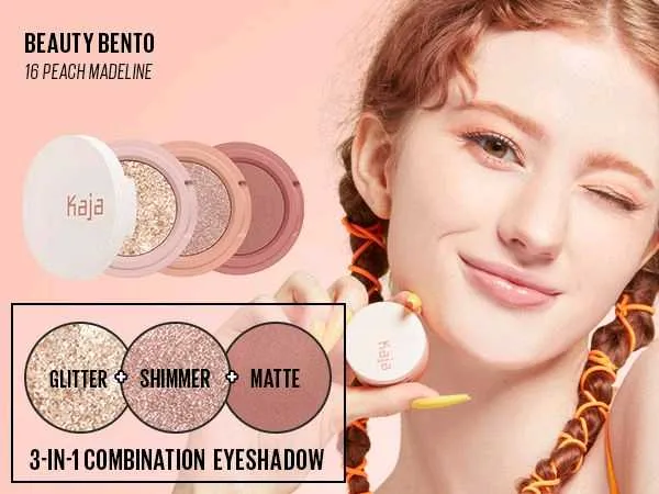 KAJA, Beauty Bento Bouncy Matte & Shimmer Eyeshadow Trio