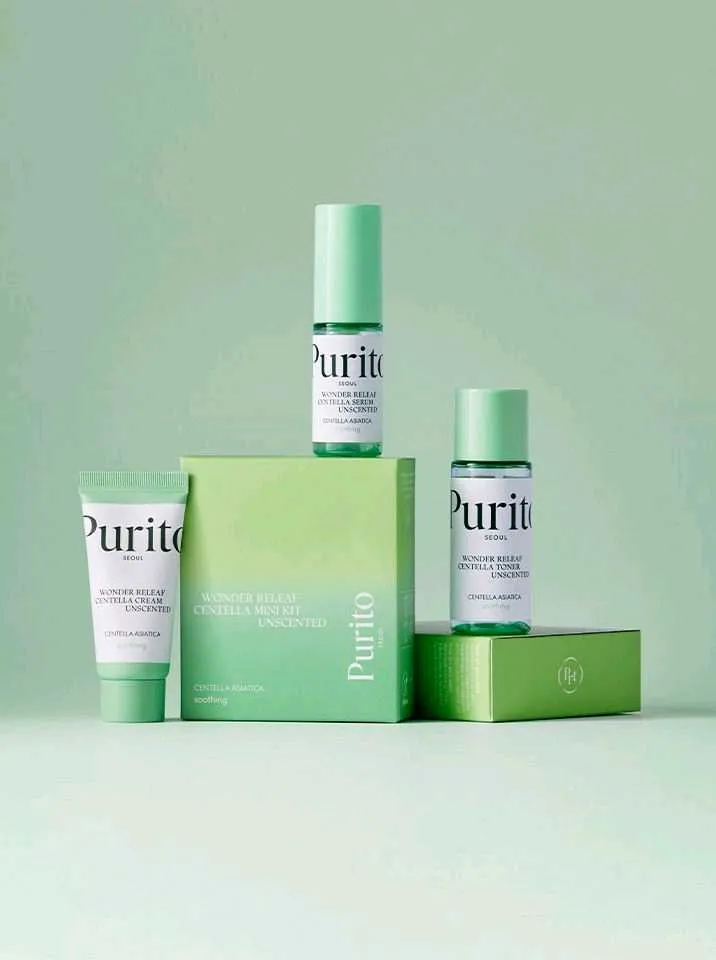 PURITO, Wonder Releaf Centella Mini Kit Unscented