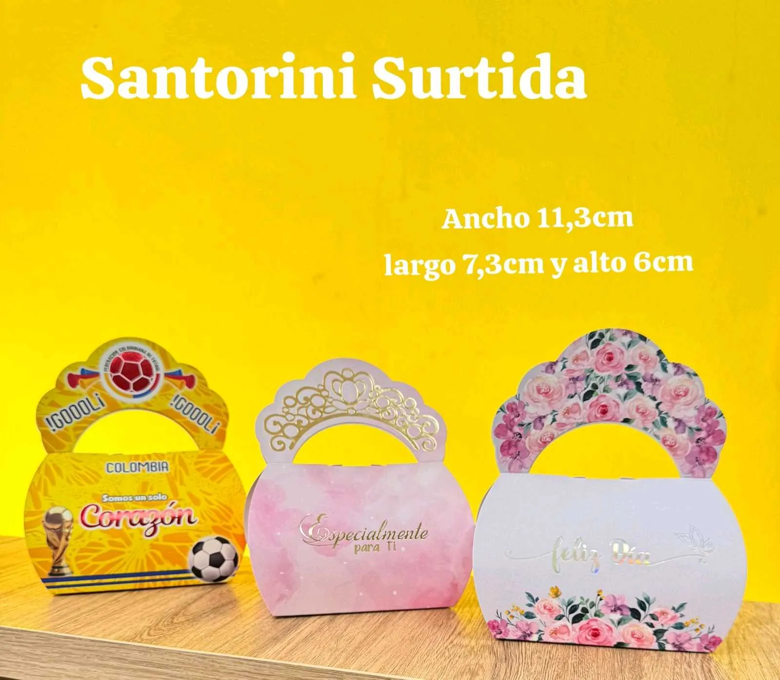Cajas x12 santorini Surtidas