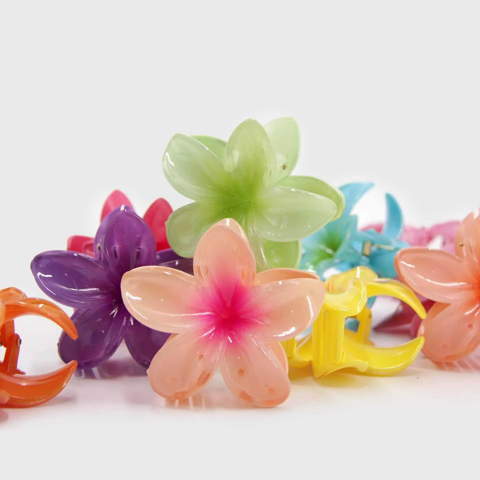 Hair clips flor hawaiana 7,5 cm 