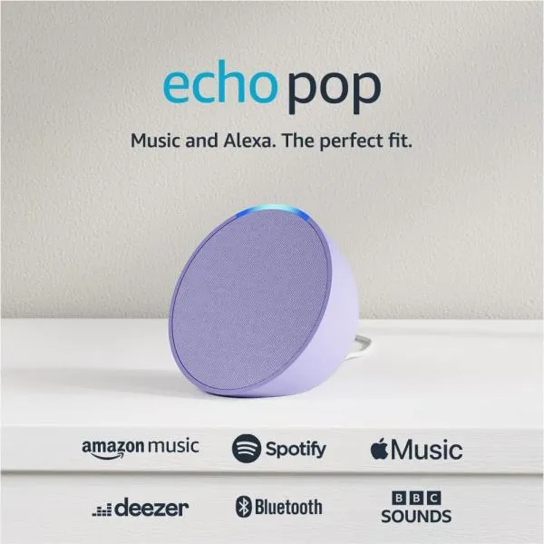 Echo pop Lavanda con  Alexa