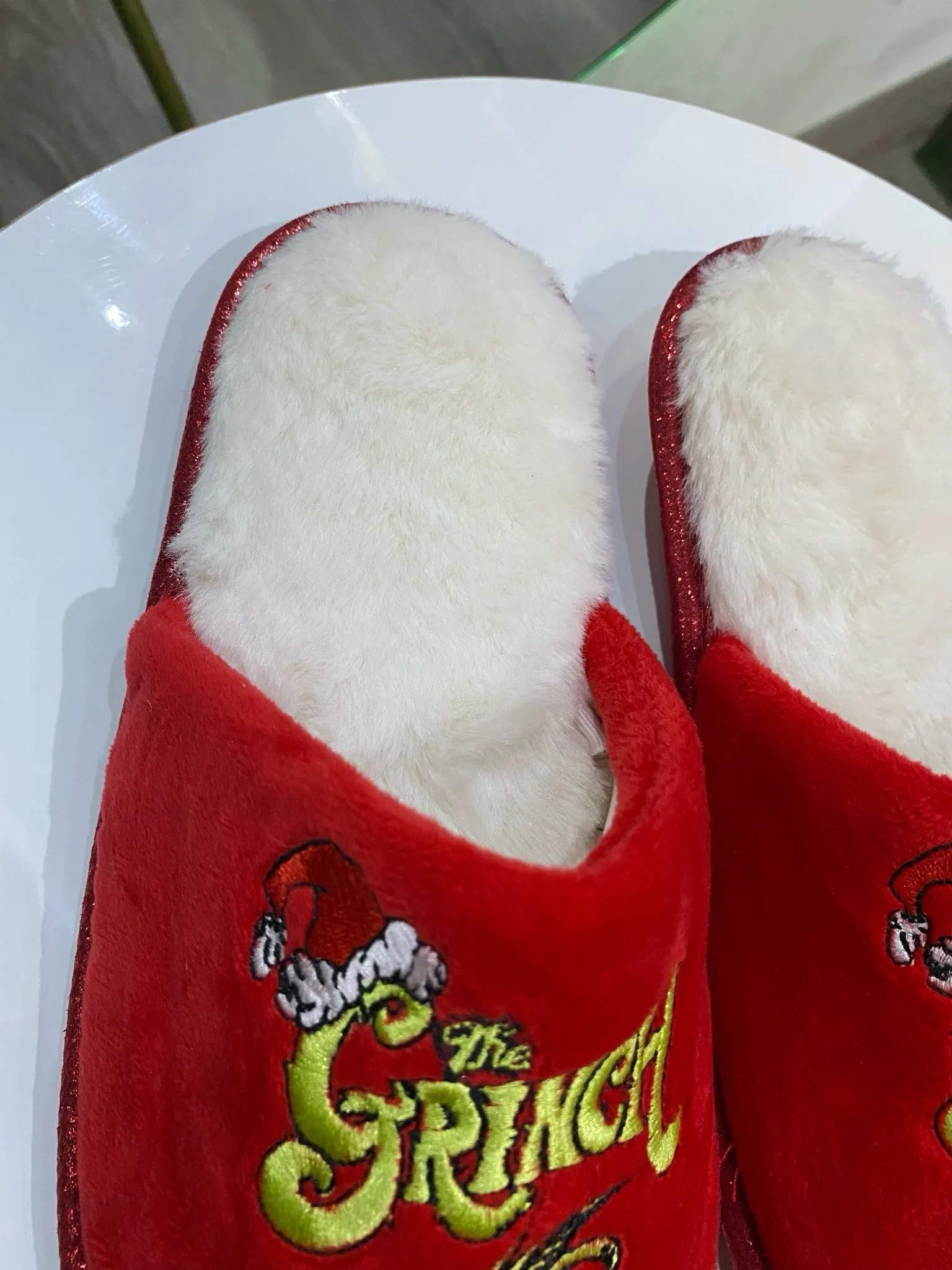 Pantuflas Navideñas Grinch 