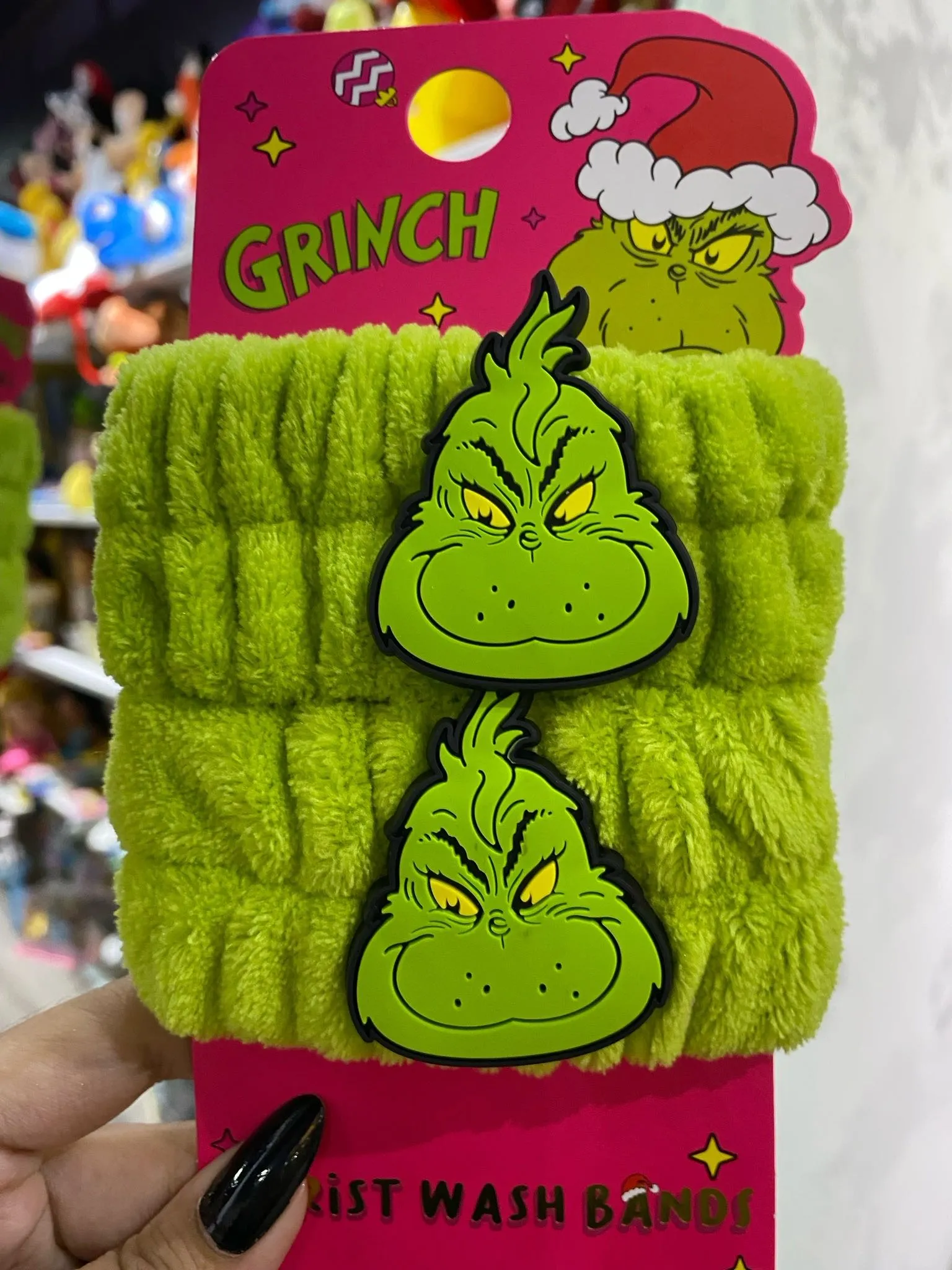 Muñequeras Skincare Grinch 