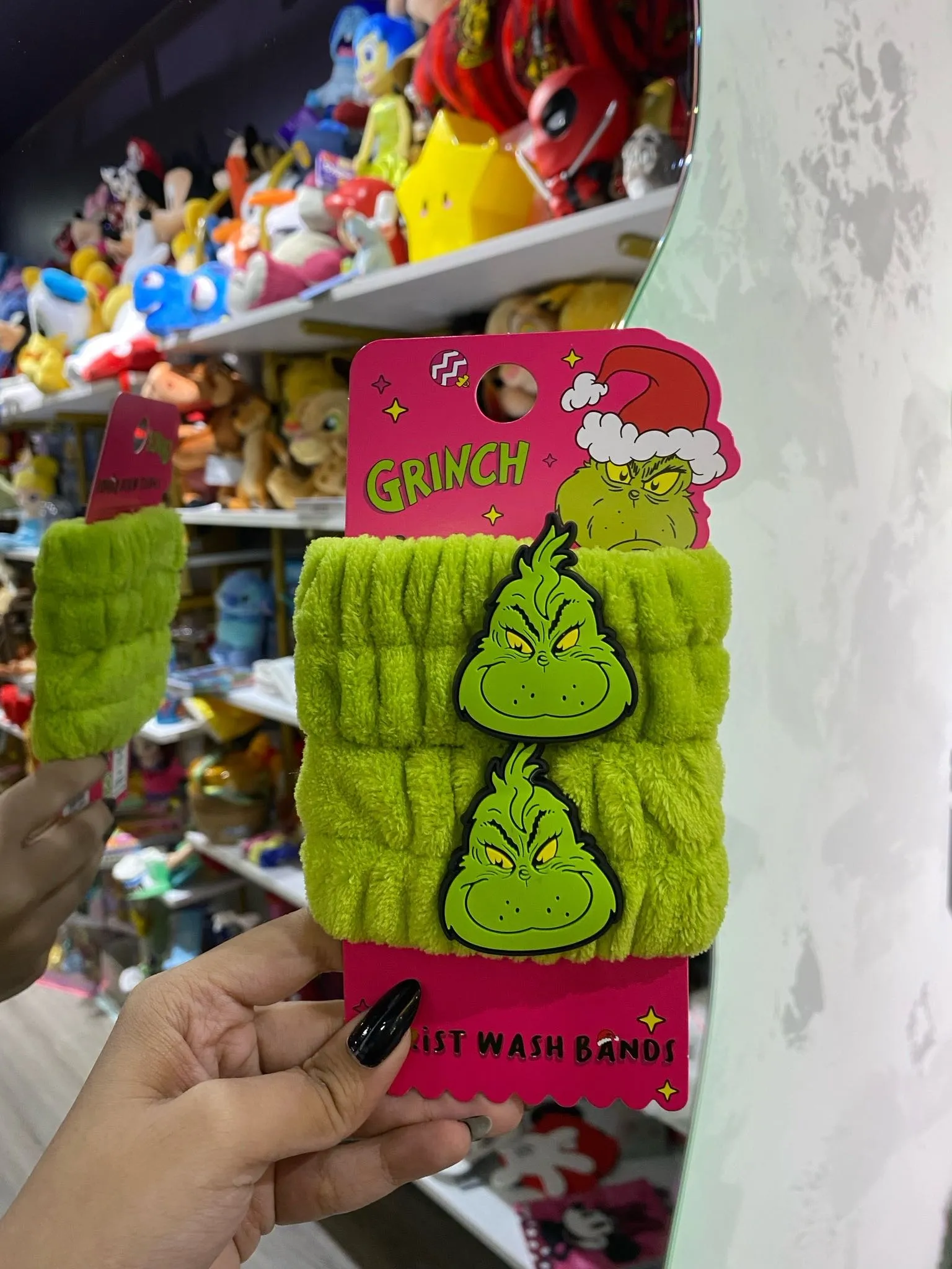 Muñequeras Skincare Grinch 