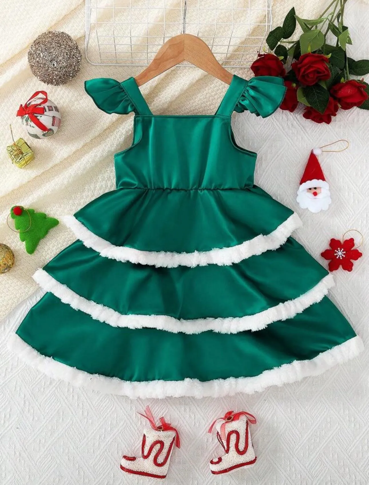 Vestido arbolito verde navidad 