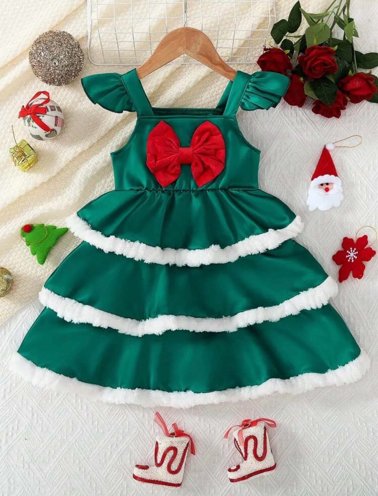 Vestido arbolito verde navidad 