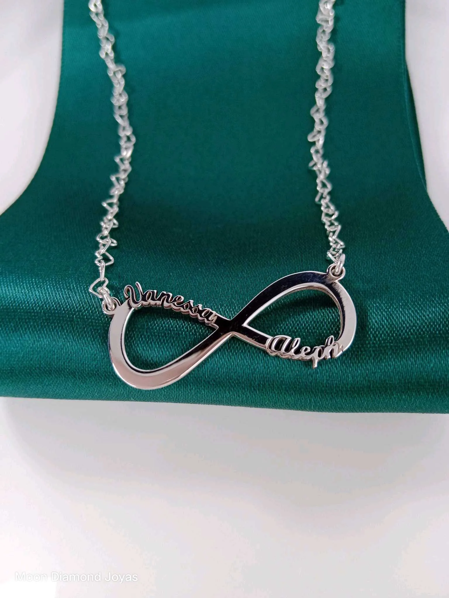 Collar Amor Infinito Personalizado Plata 950