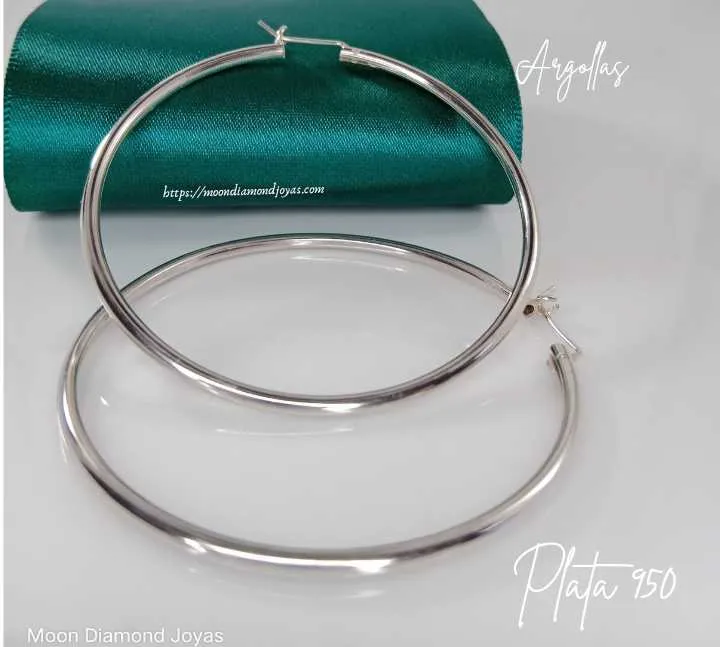 Argollas Aros plata 950 