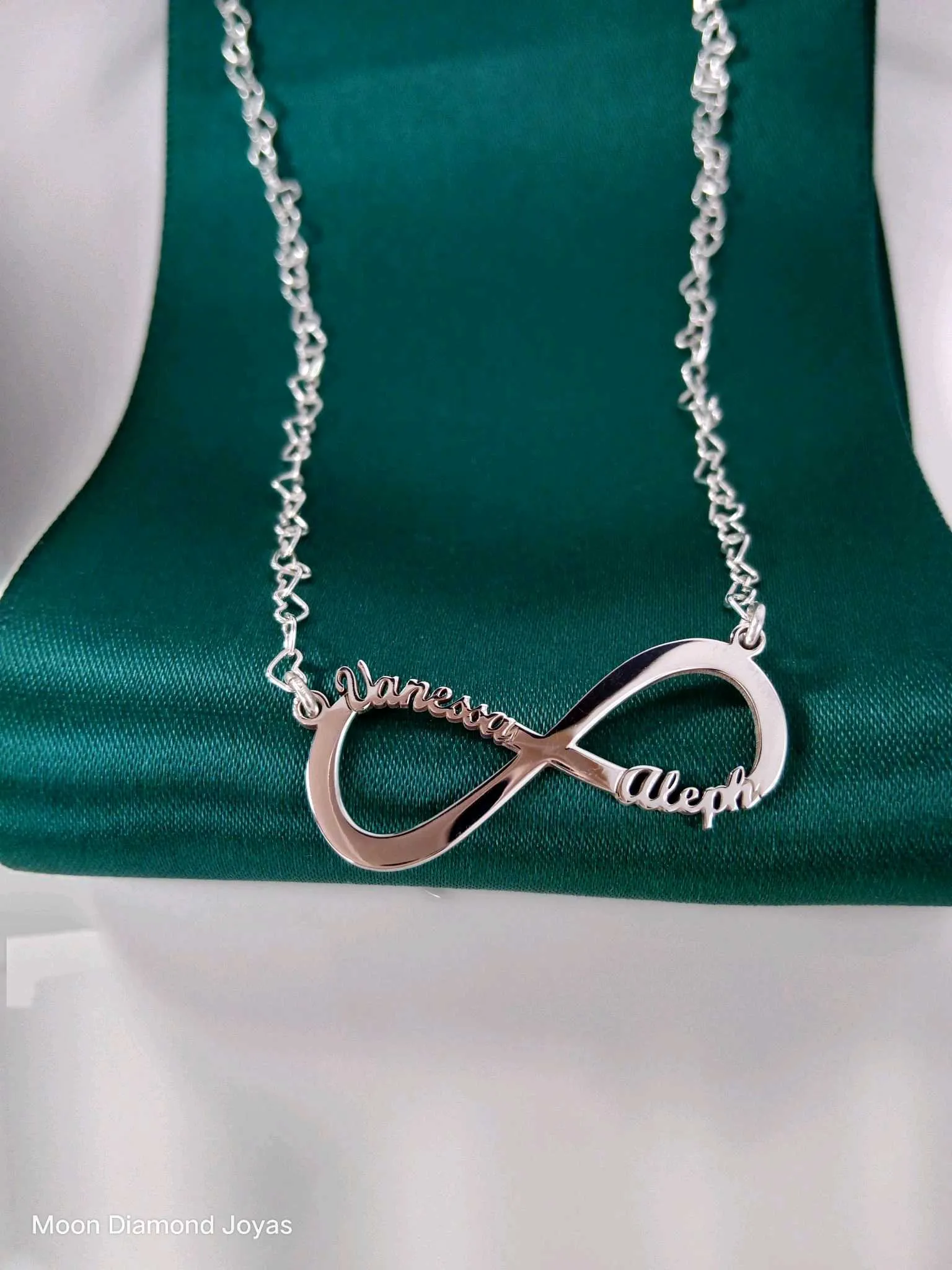 Collar Amor Infinito Personalizado Plata 950