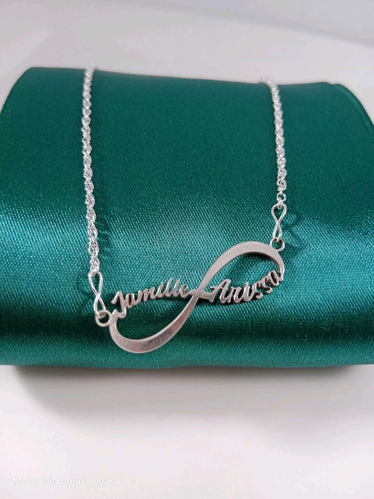 Collar Amor Infinito Personalizado Plata 950