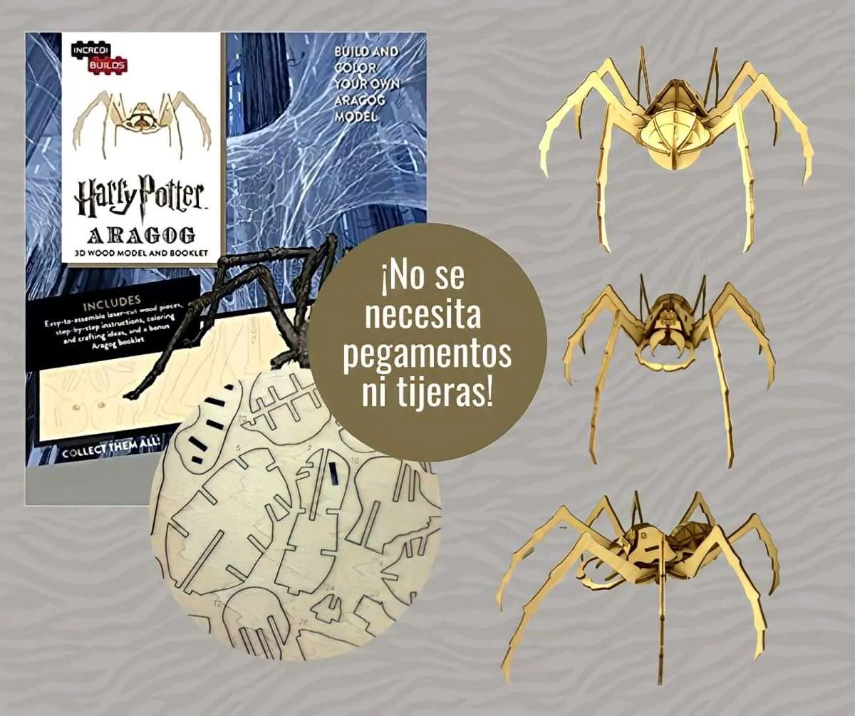 Aragog. Puzzle 3D con libro. Harry Potter 