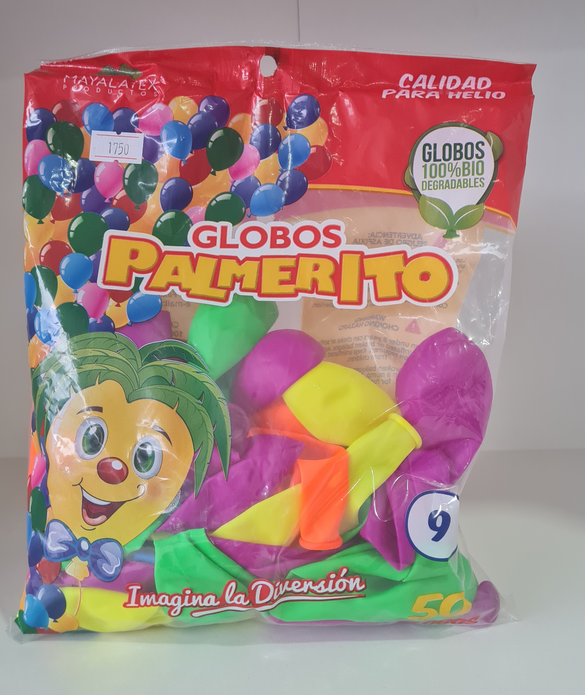 GLOBO R9 NEON/FLUOR SURTIDO X 50 UNI.