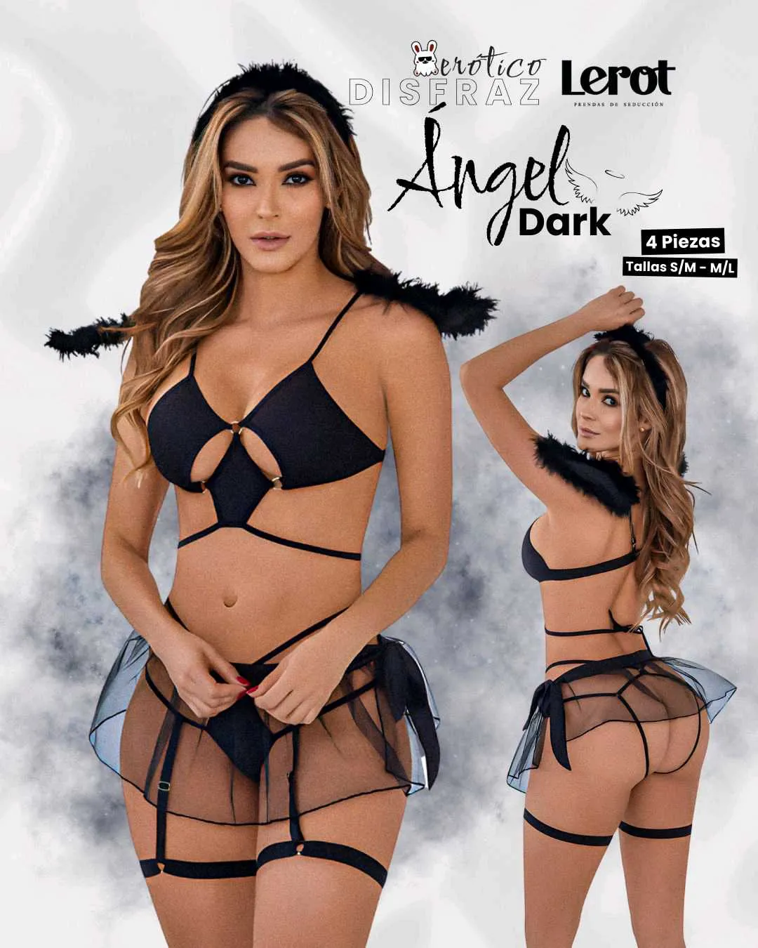 DISFRAZ ANGEL DARK 🖤 By. LEROT