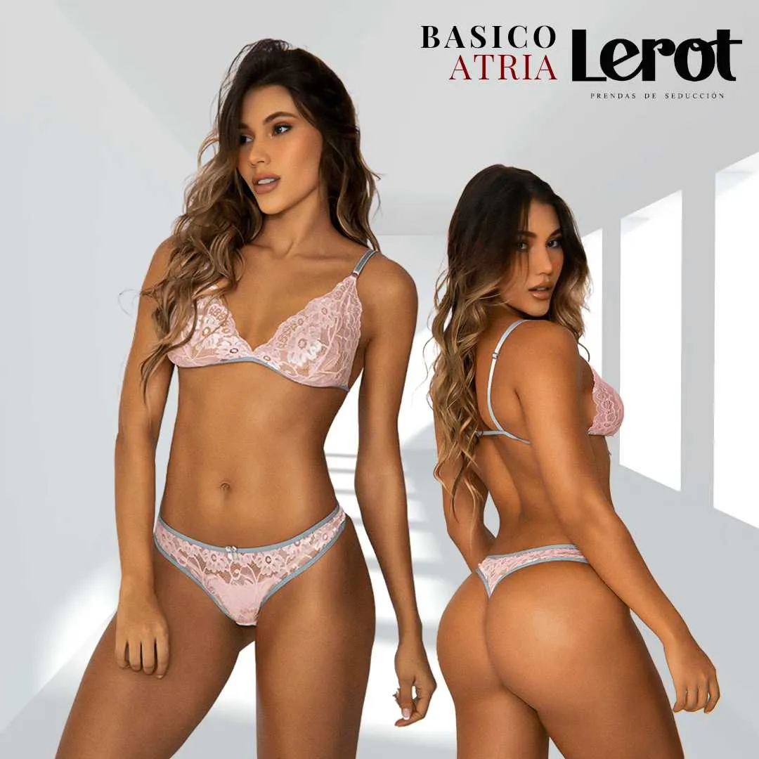 CONJUNTO BÁSICO ENCAJE ATRIA BY. LEROT