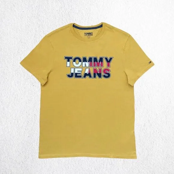 Camiseta Tommy Hilfiger Amarillo Mostaza Talla XXL