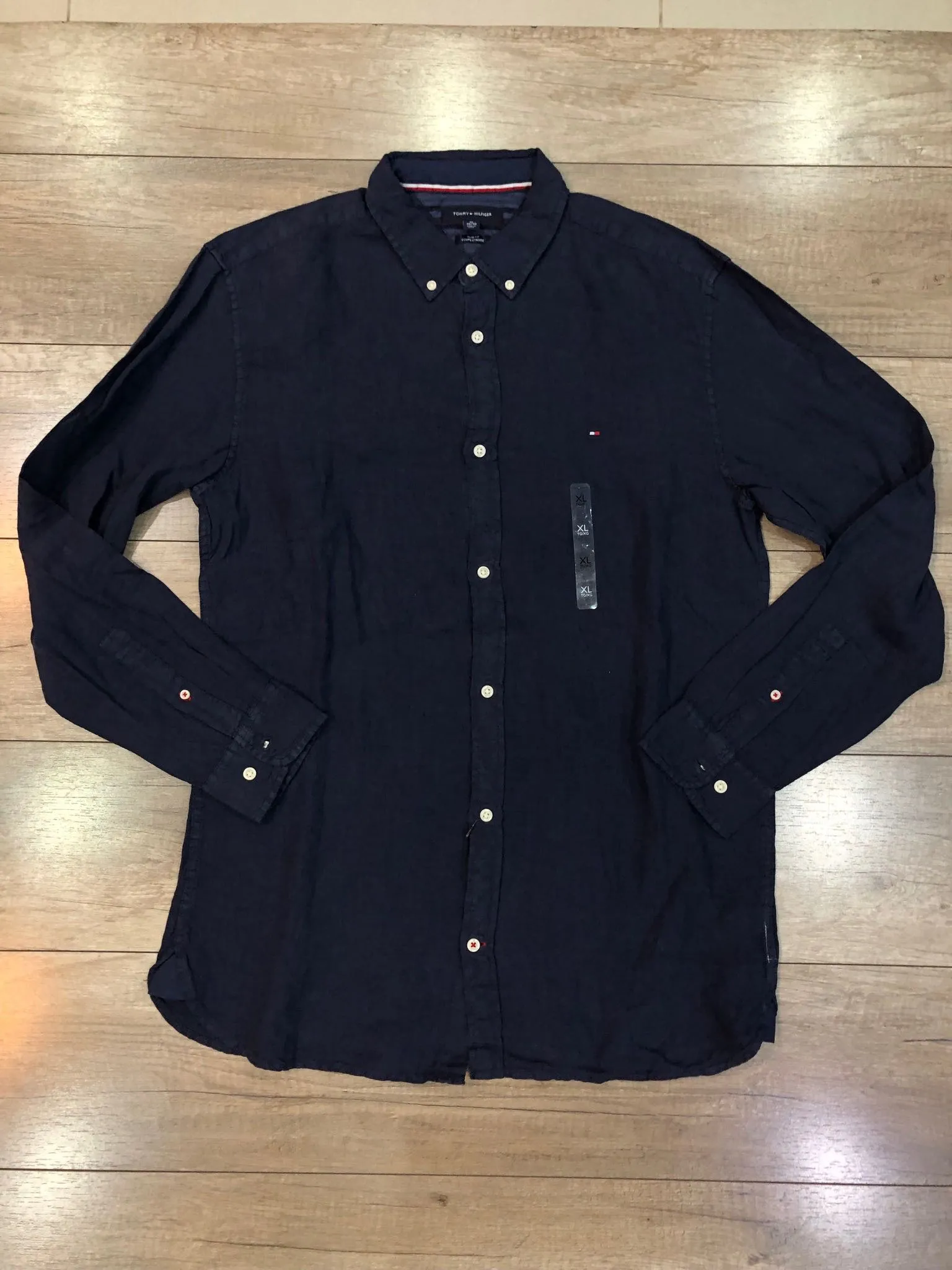 Camisa Manga Larga Tommy Hilfiger Azul Marino Talla XL