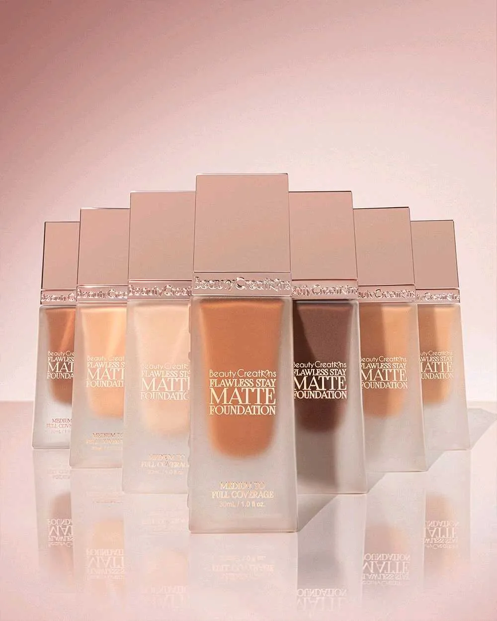 Beauty Creations Flawless Stay Matte Foundation - Base De Maquillaje Líquida Mate