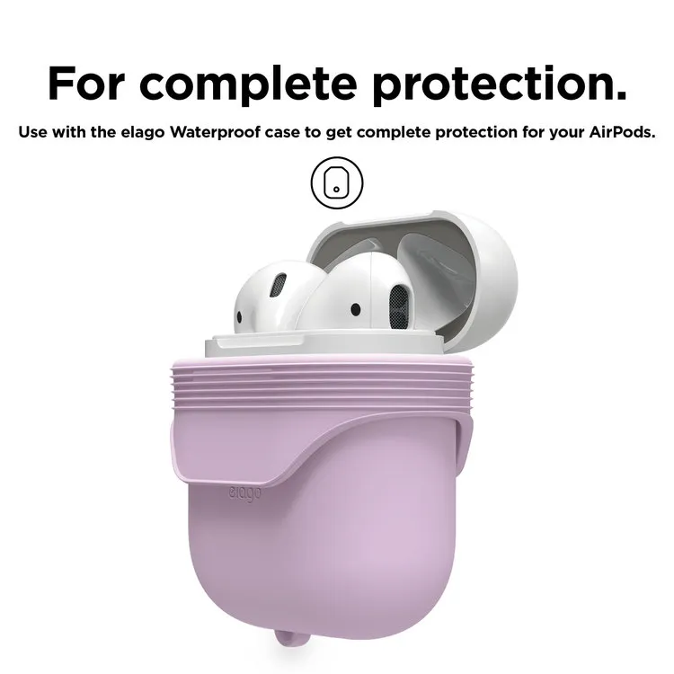 ELAGO Protector De Polvo Para AirPods 1 / 2 En Gris Matte X 2 Pares