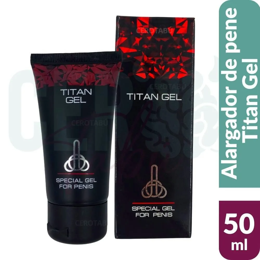 TITAN GEL ALARGADOR Y ENGROSADOR PENE 100% ORIGINAL ROJO