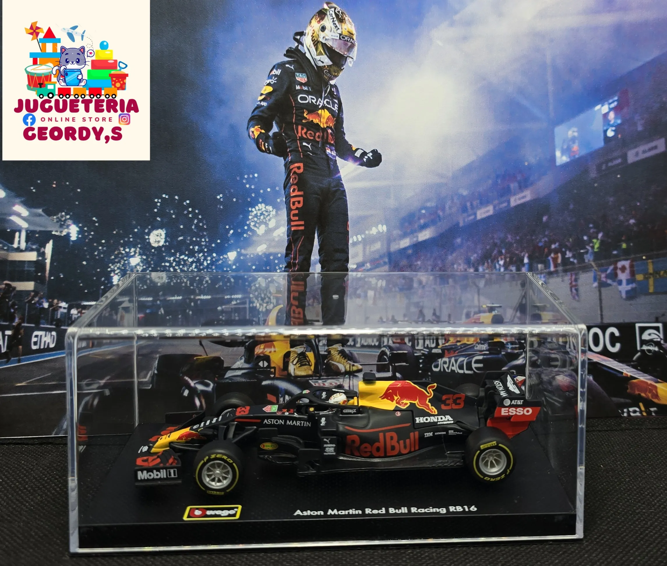 RED BULL HONDA RB-16 NUMERO 33 MAX VERSTAPPEN (CAMPEON 2020)