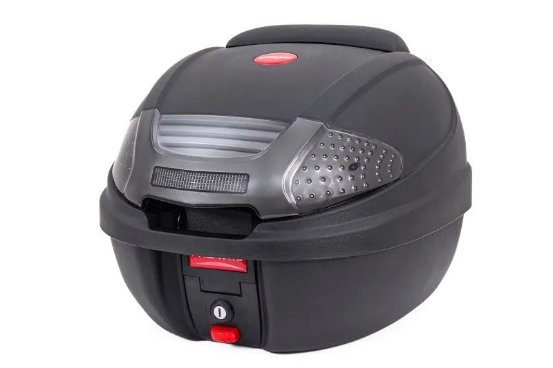 MALETERO CASE NEGRO HUMO PARA MOTO / UN CASCO FP