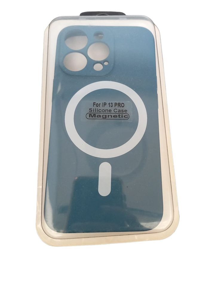 Forro Silicone Case Magsafe Iphone 13 Pro Azul
