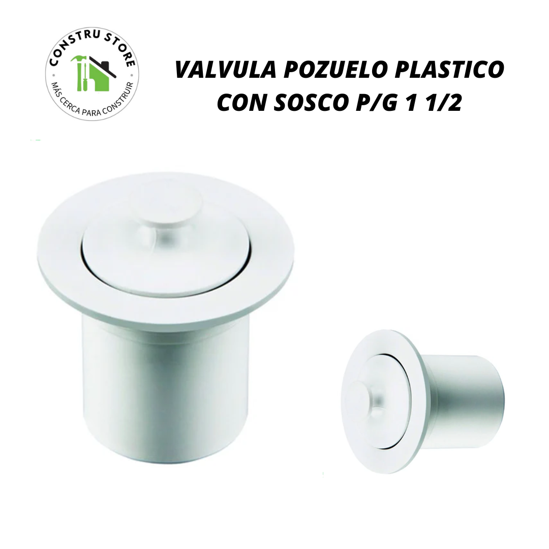 VALVULA POZUELO 1 1/2 SIN SOSC RIOPLAST — PVC Del Caribe