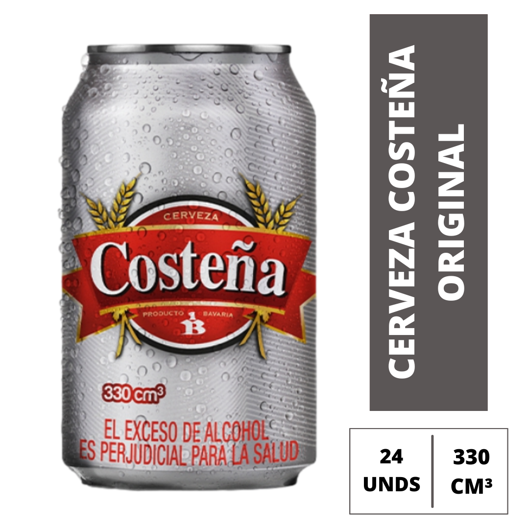 Cerveza Costeña Original Lata 330Cm³