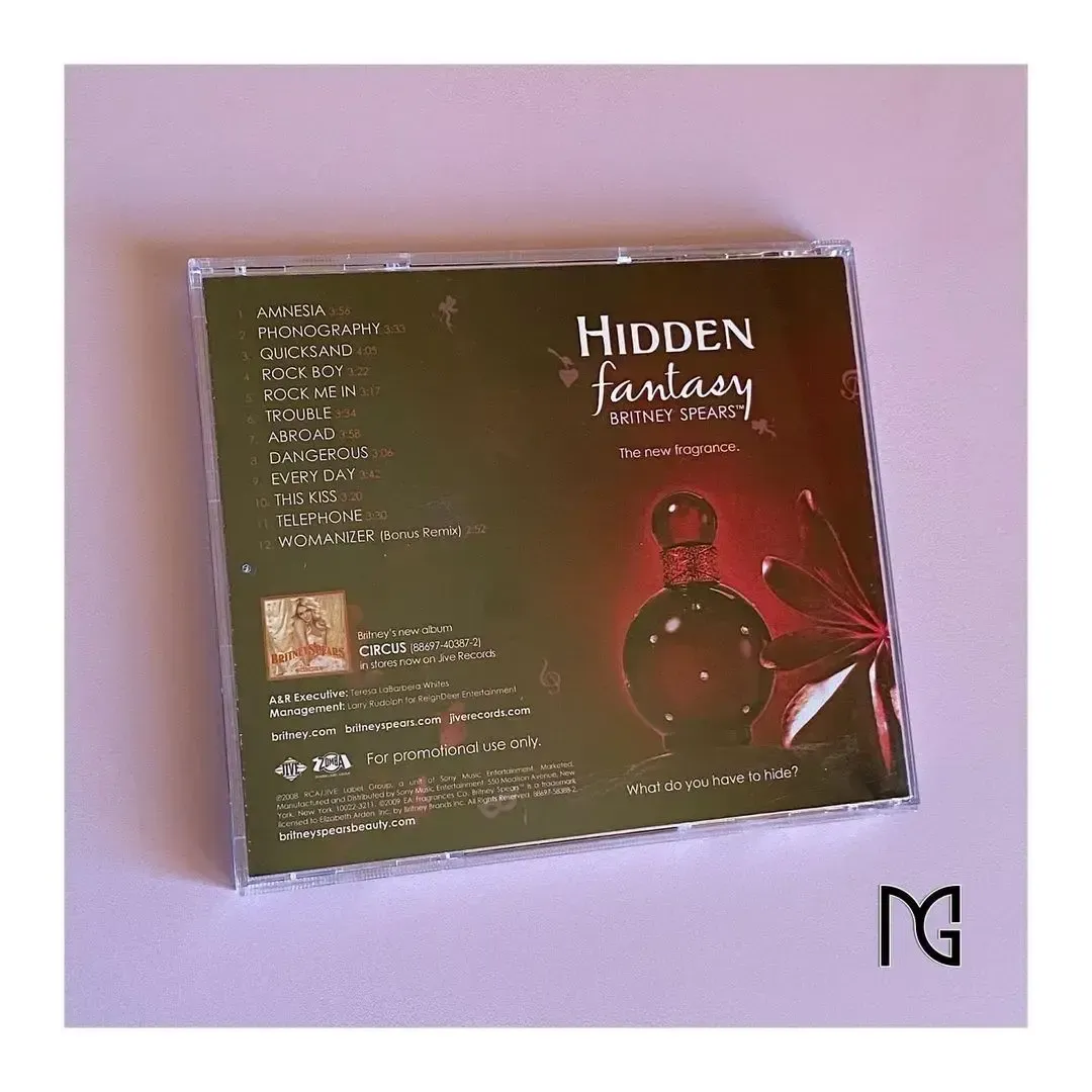 Hidden Fantasy Promocional CD Fan Made Britney Spears 
