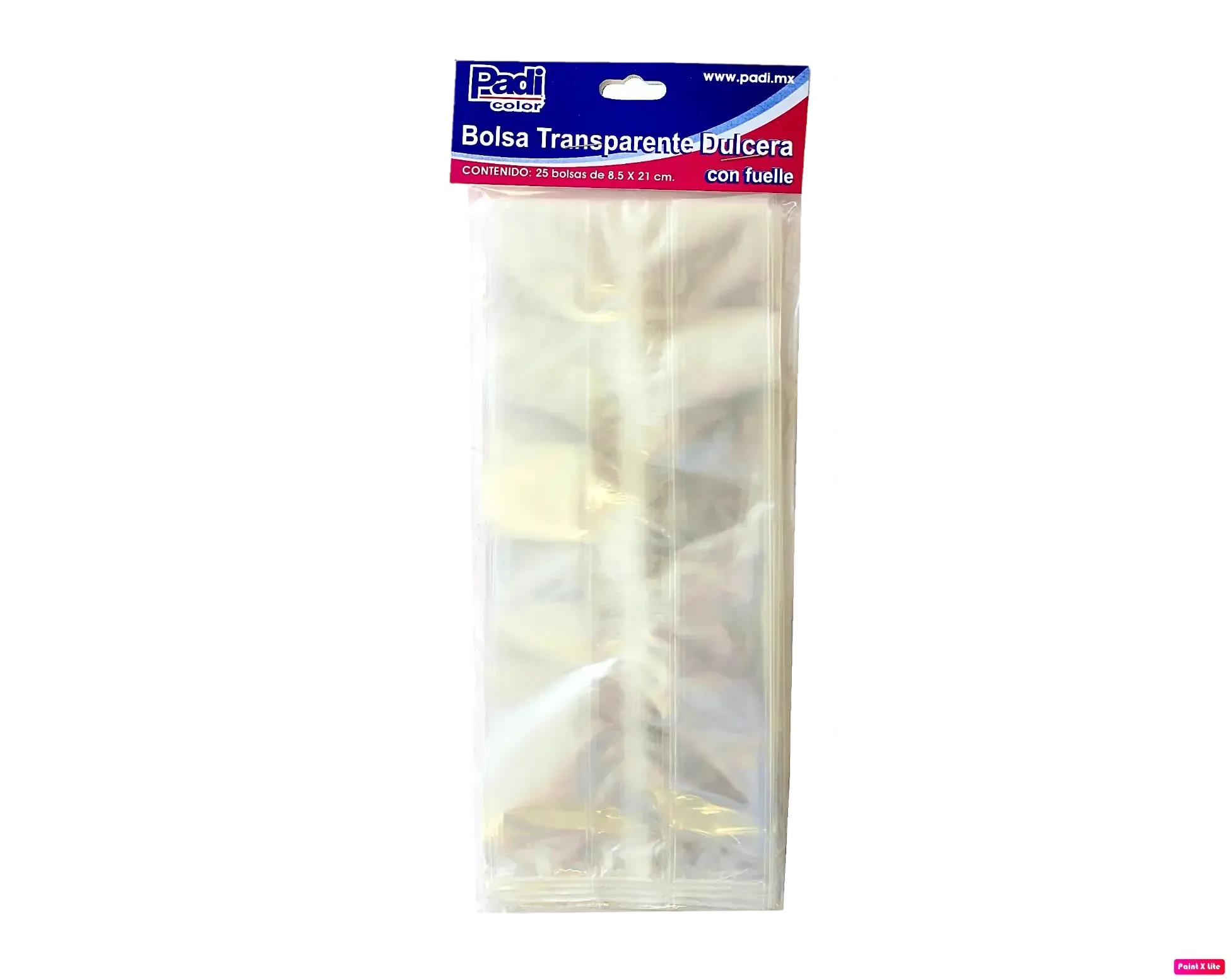 004972 bolsa de celofan dulcera 25pzas