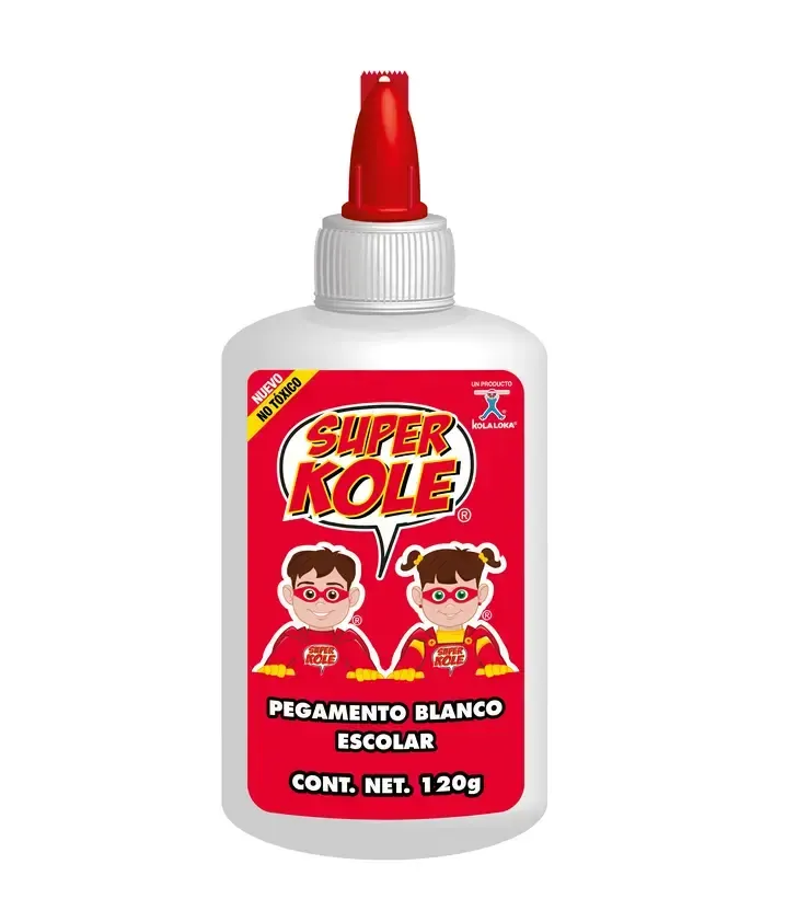 651051 pegamento kole 120gr con 6 pzas