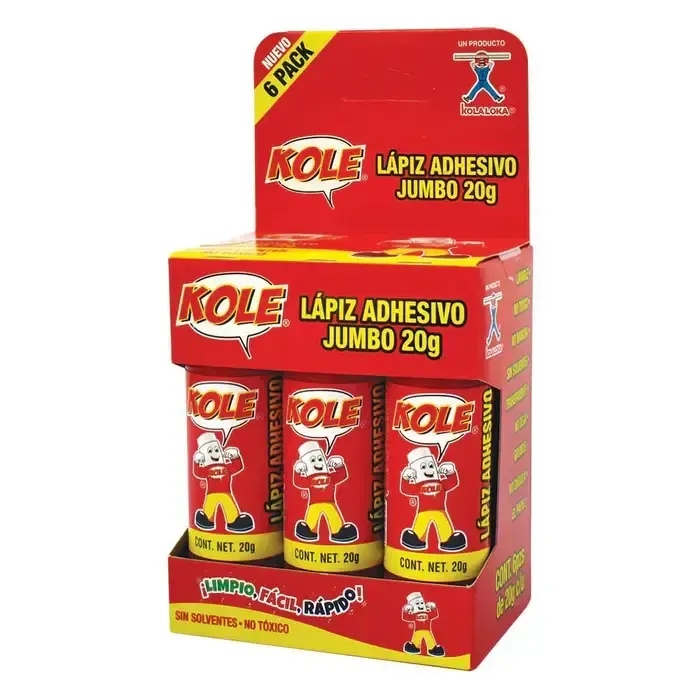 652294 pegamento kole de 20gr con 6