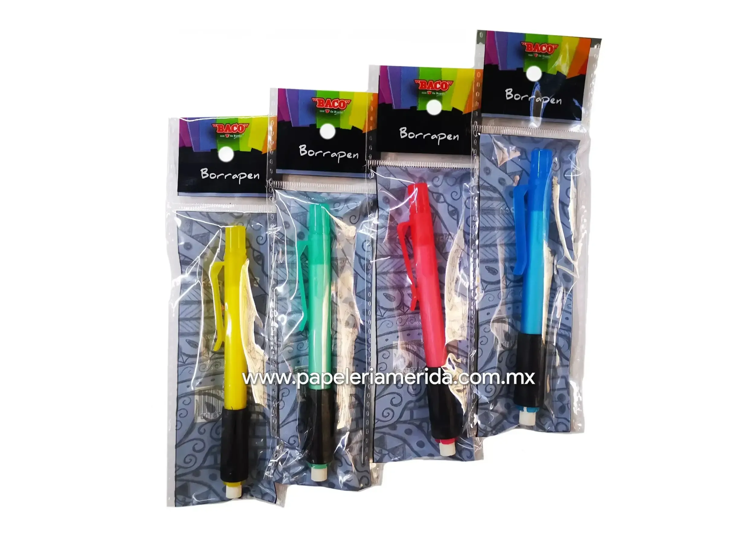 978100 borrador pluma retractil baco