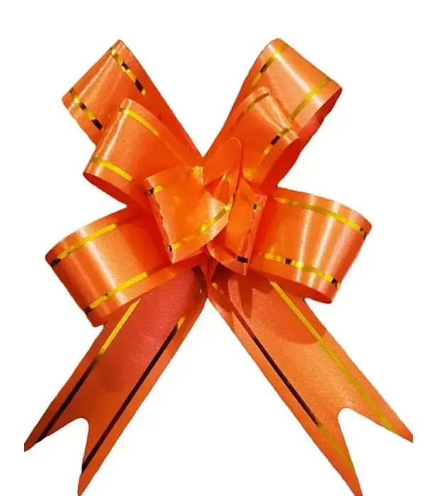 113961  moño med c/10 naranja 