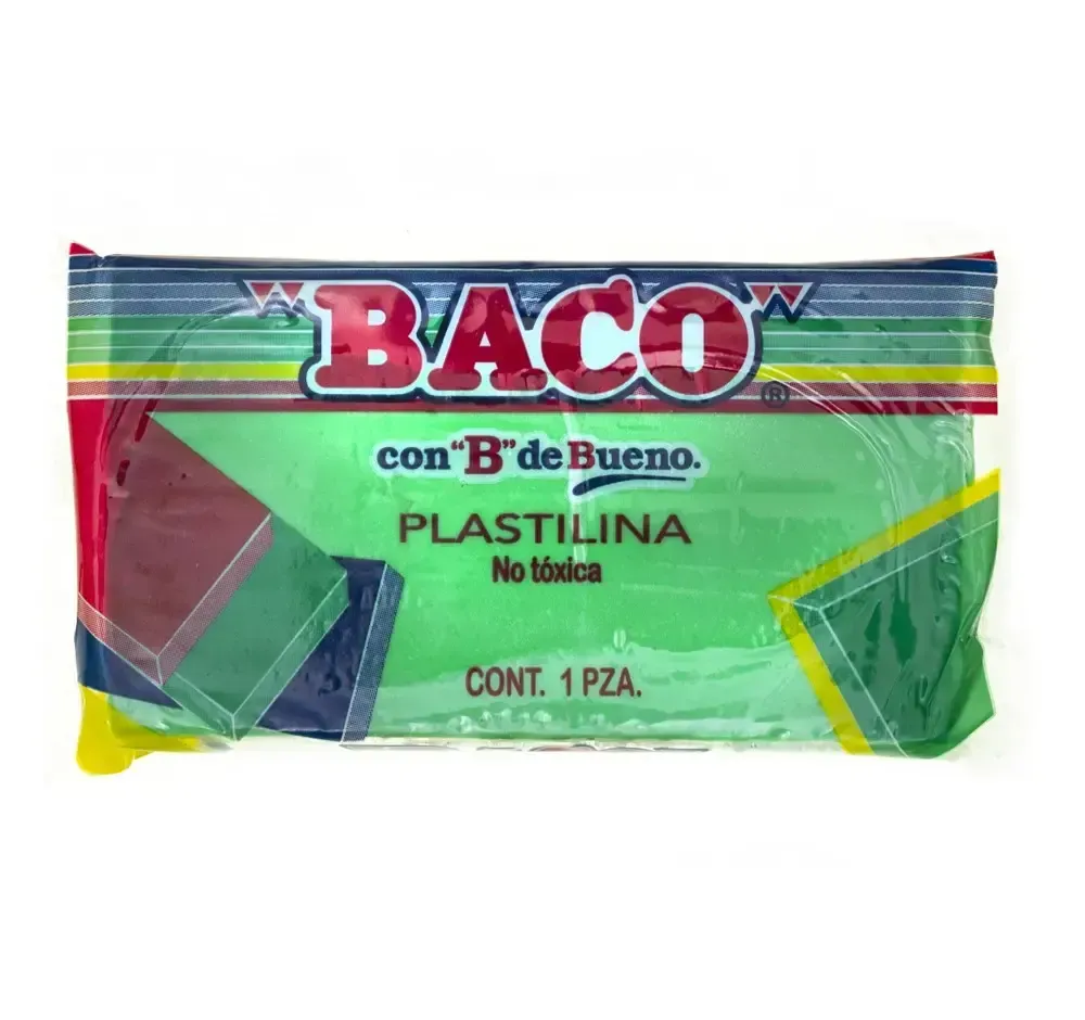 965421 plastilina baco verde fluorescente