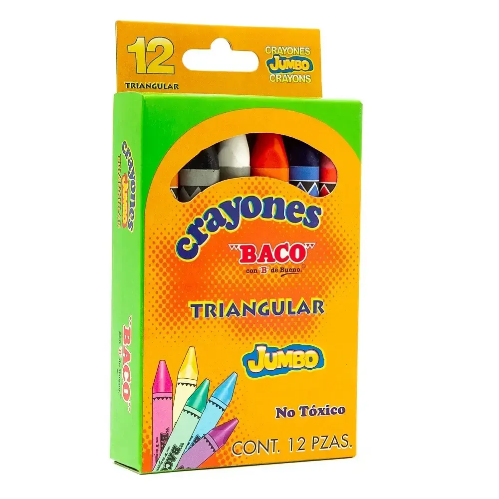 965551 crayones jumbo con 12 triangular