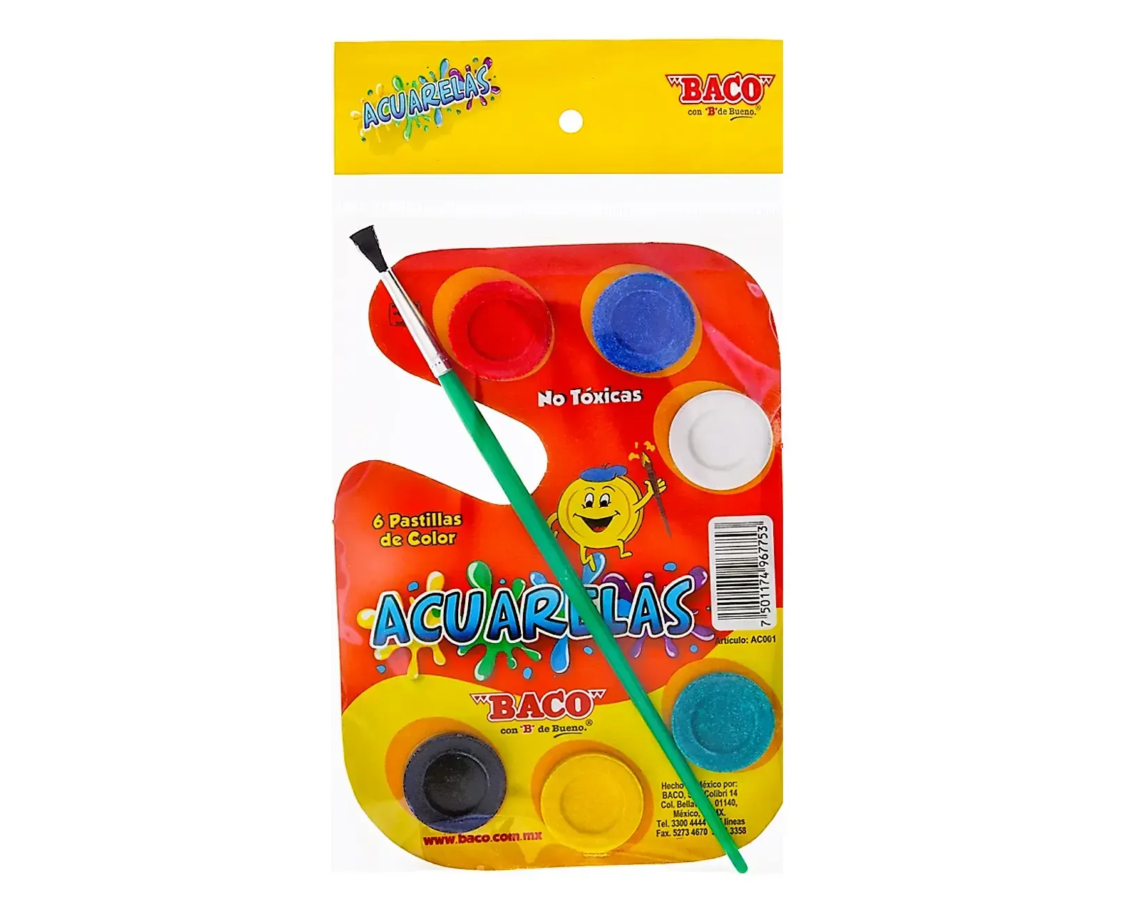 556565 acuarela c/6 baco 