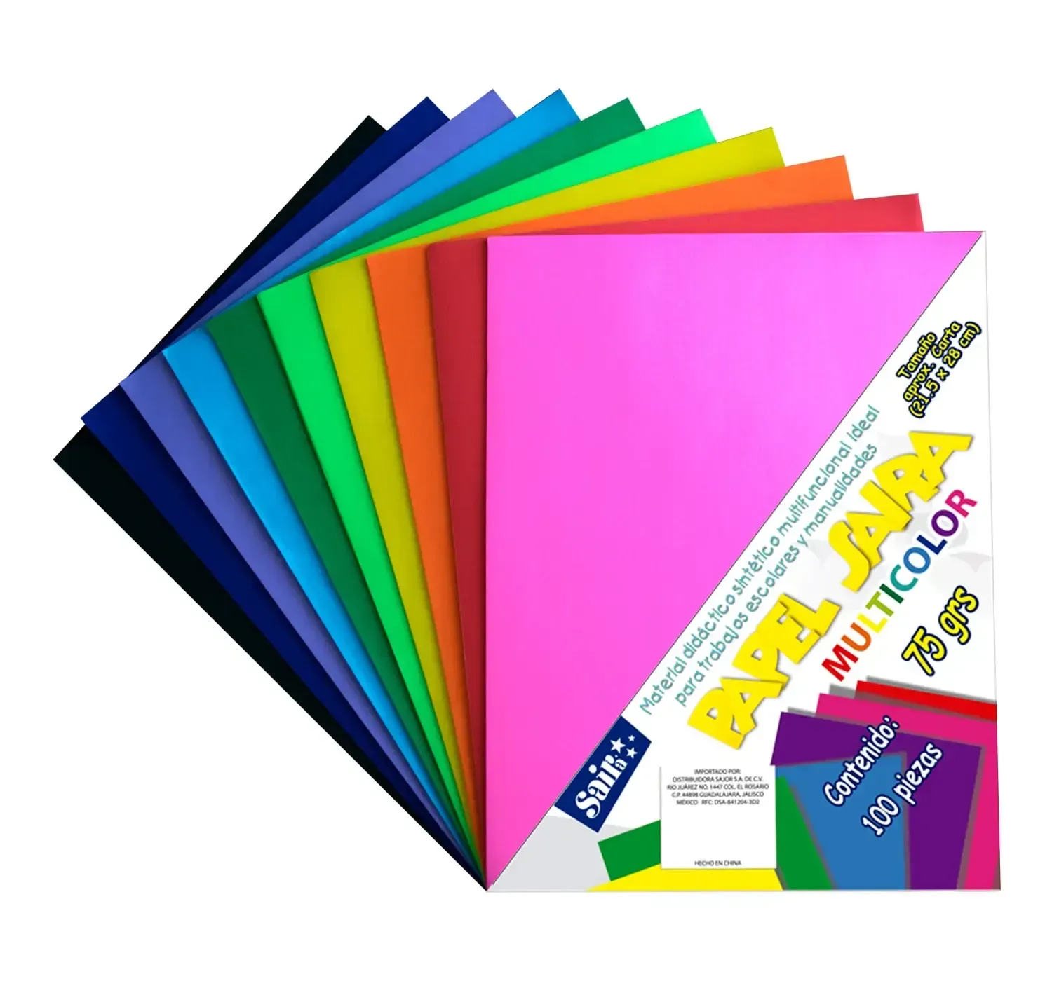410356 Hojas de color Multicolor con 100