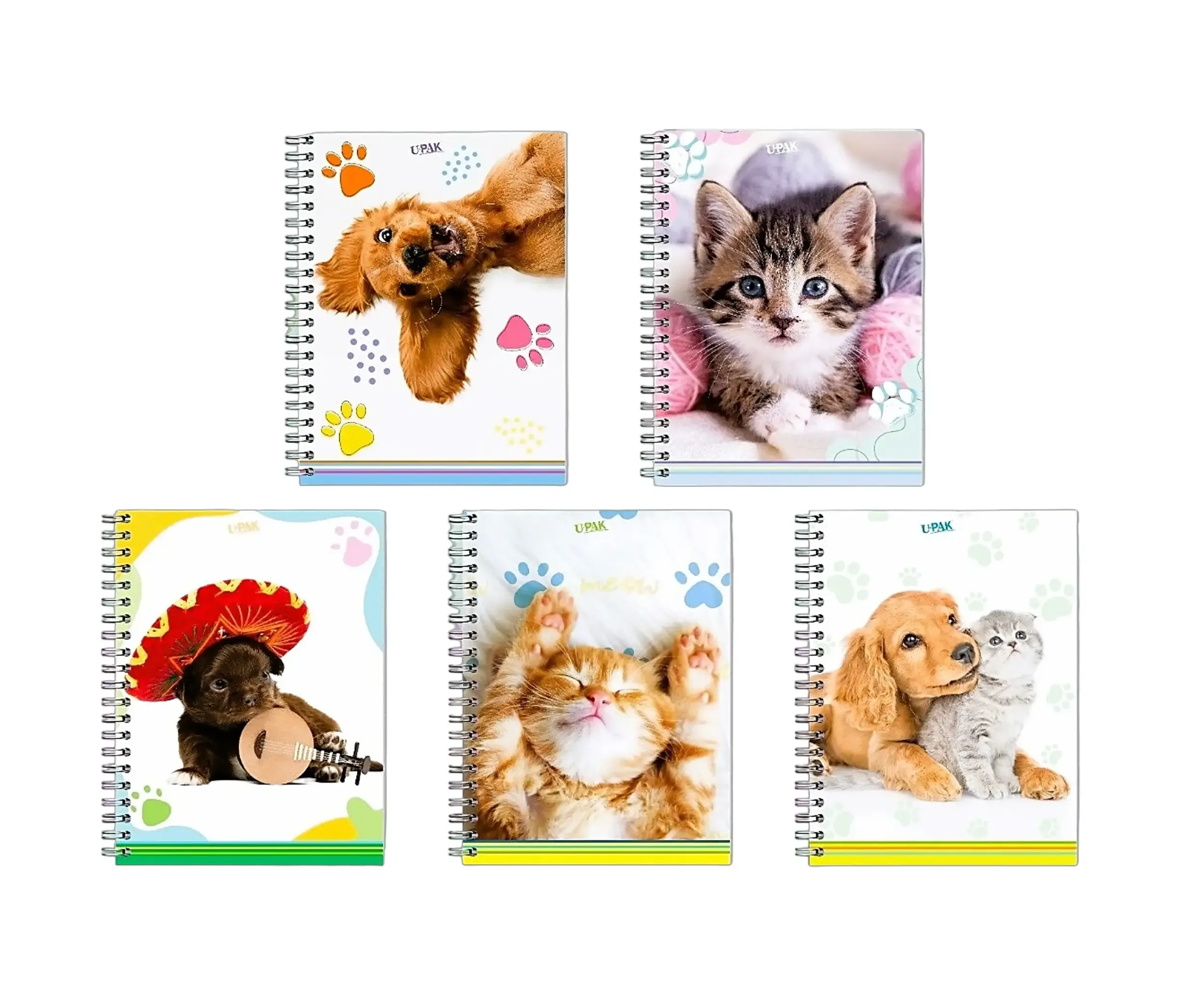 676004 cuaderno 90h raya mascotas