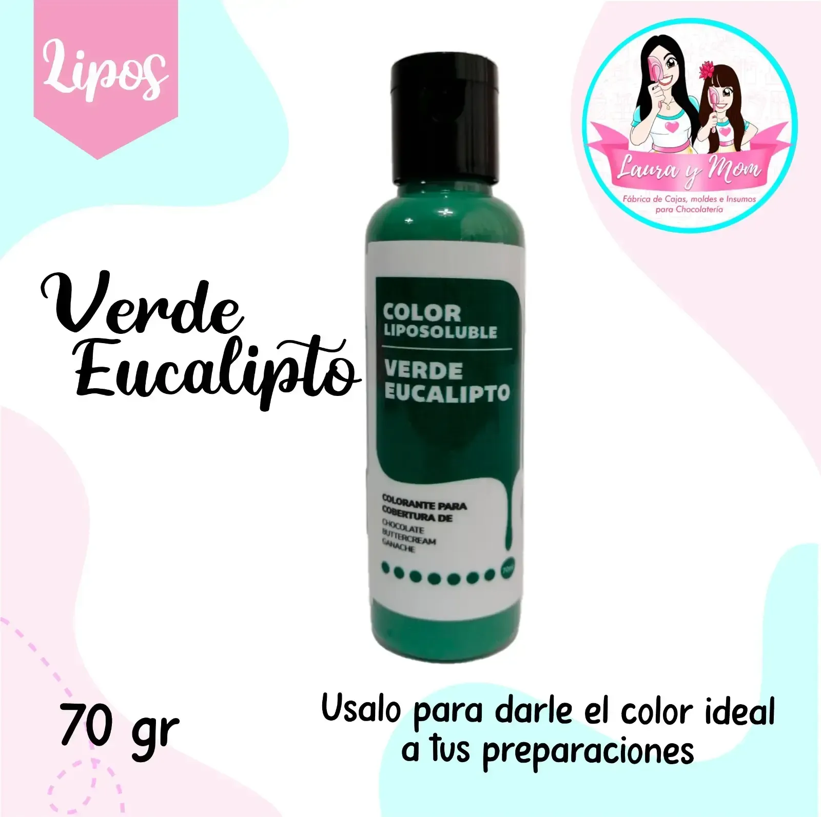 Liposoluble verde eucalipto 