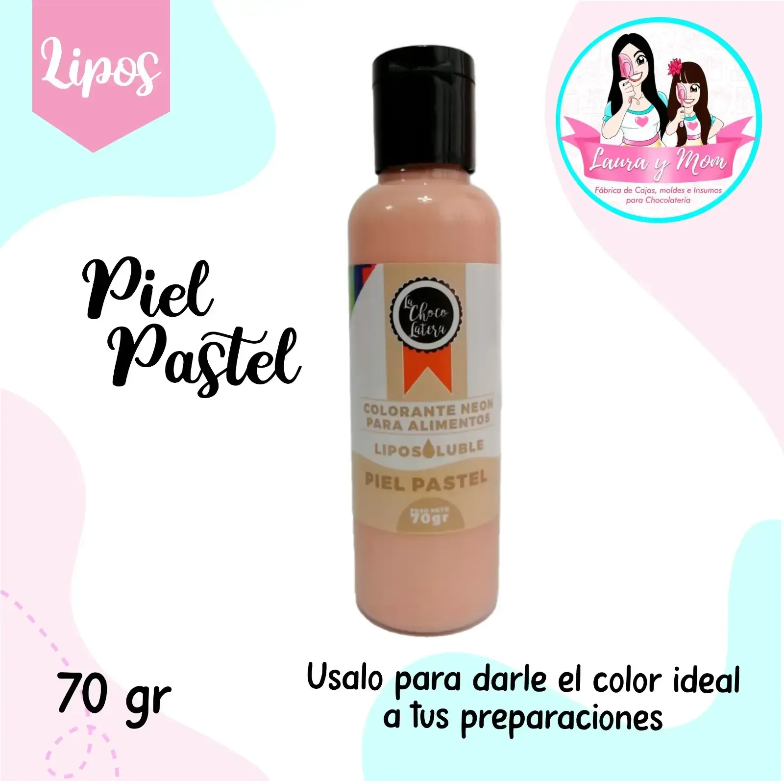 Liposoluble piel pastel 