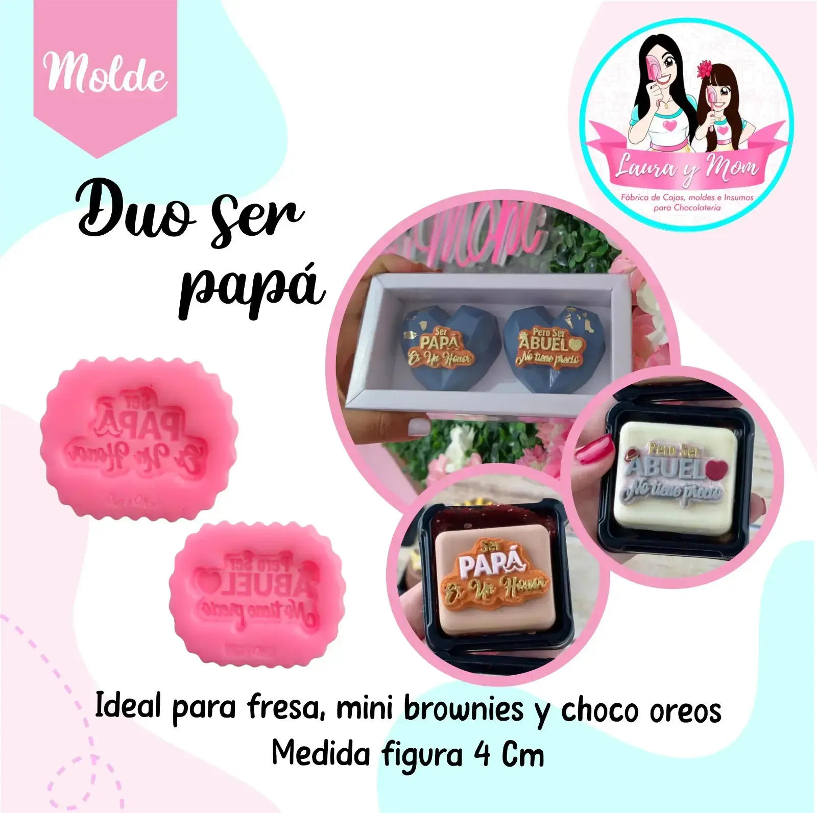 Molde duo ser papá 