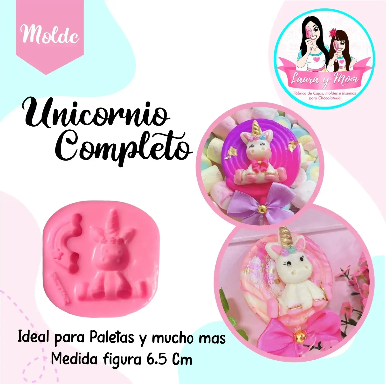 Molde unicornio completo 