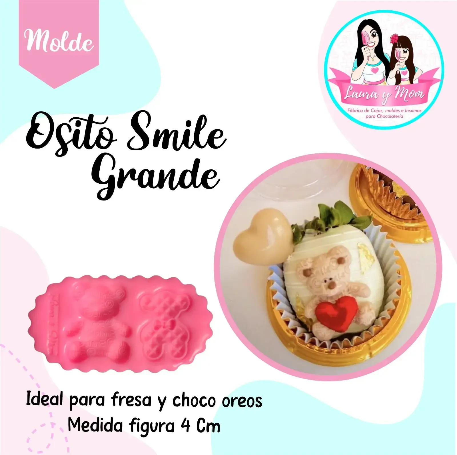 Molde Osito Smil grande