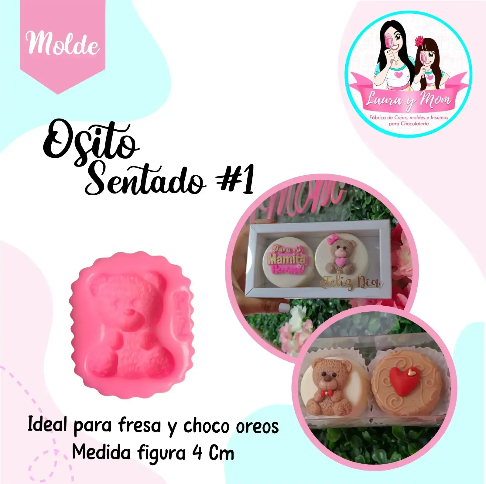 Molde Osito Sentado