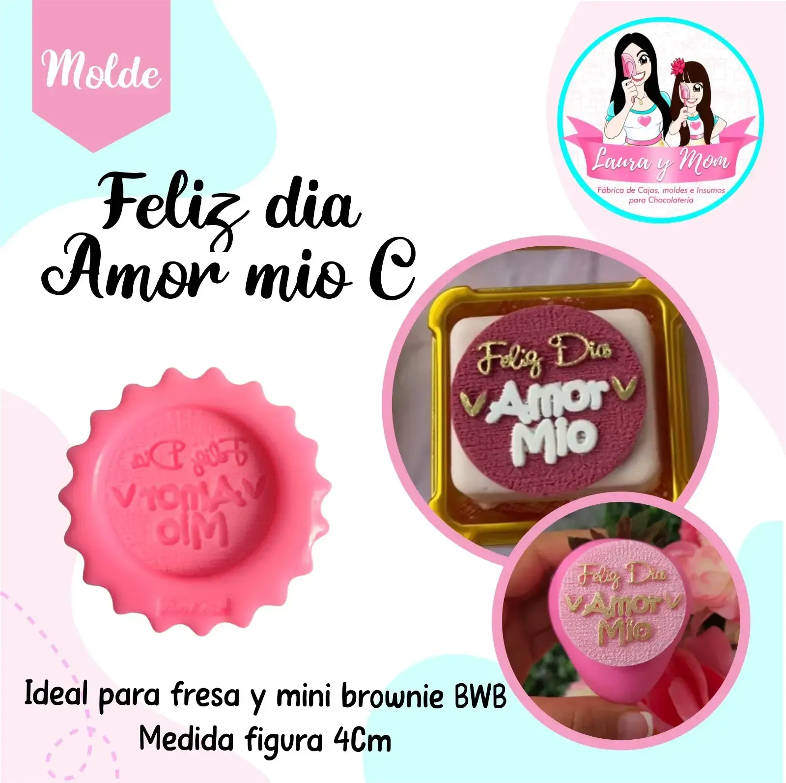 Molde Feliz día amor mío C
