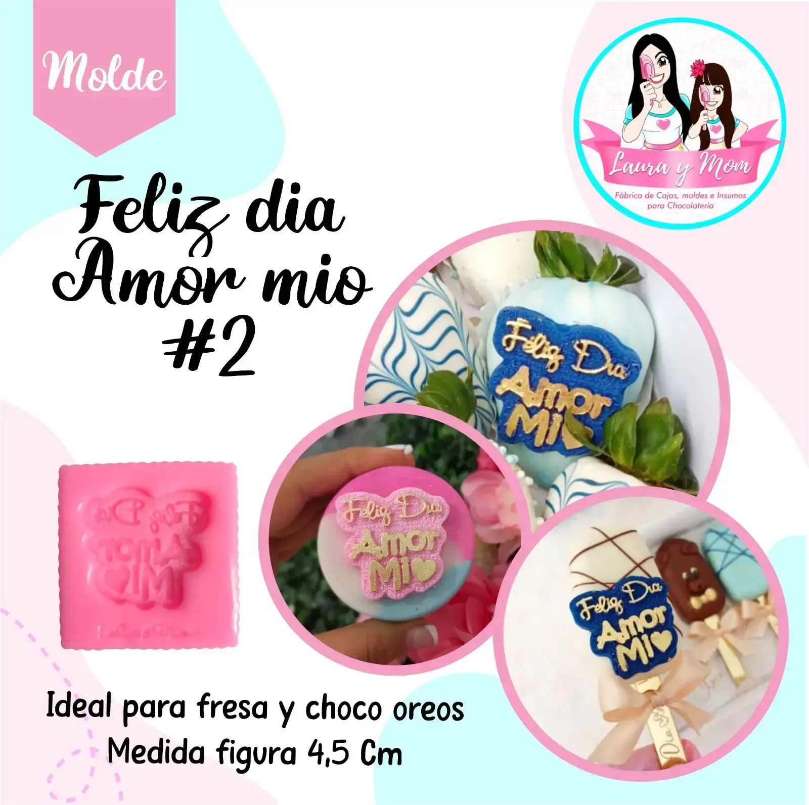 Molde Feliz día amor mío #2
