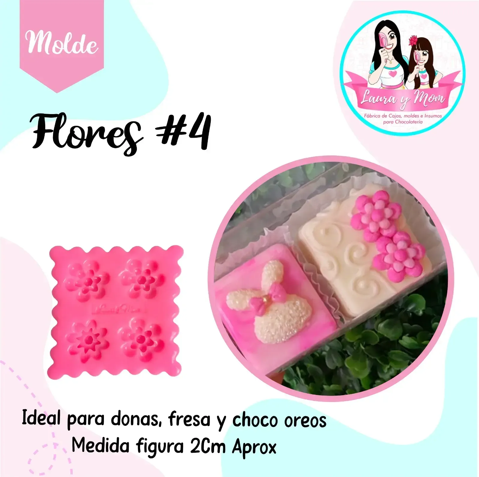 Molde Flores #4