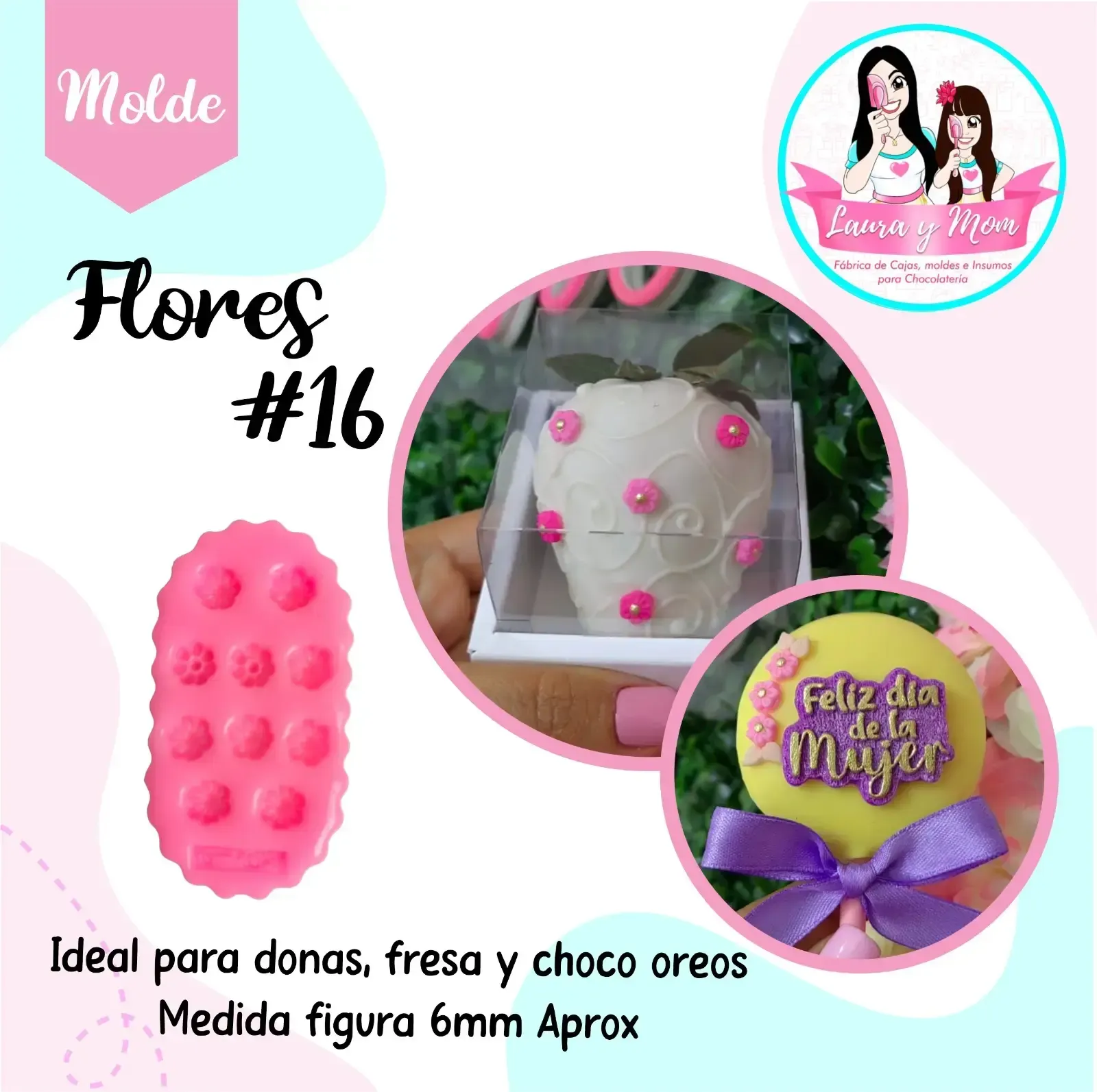 Molde Flores Mini #16