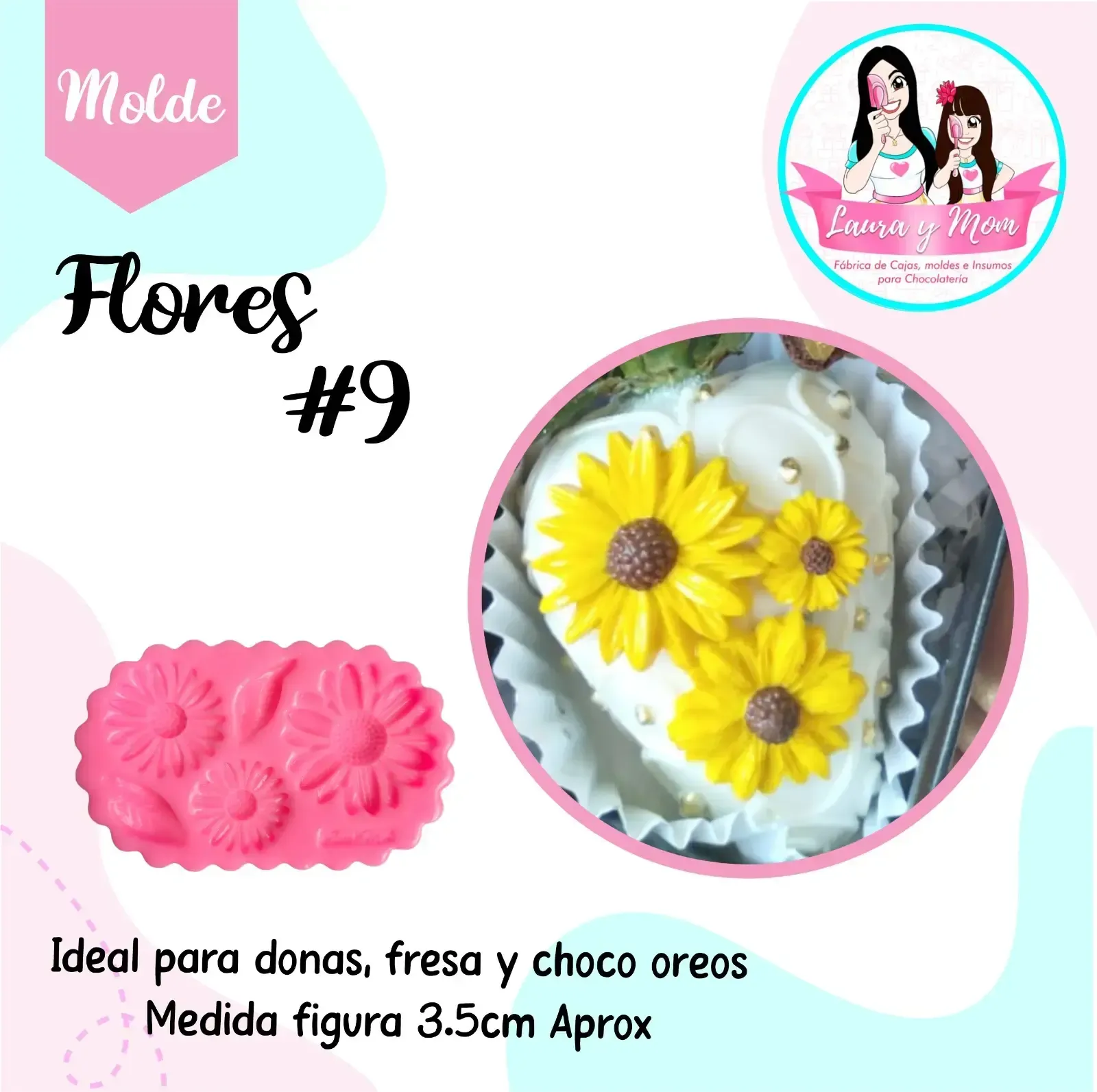 Molde Flores #9